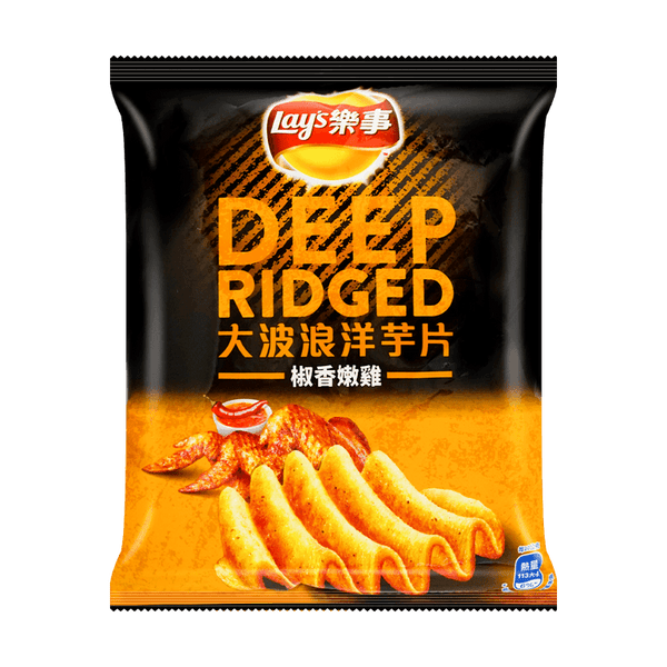 Lays Pepper Chicken Deep Ridged (China)