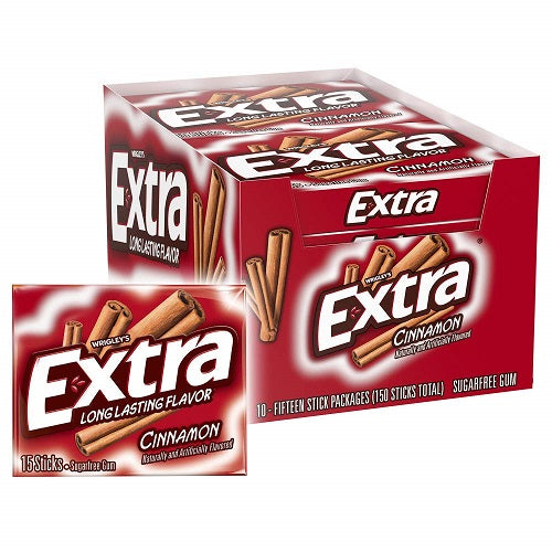 Extra Gum Cinnamon Flavor 10 count