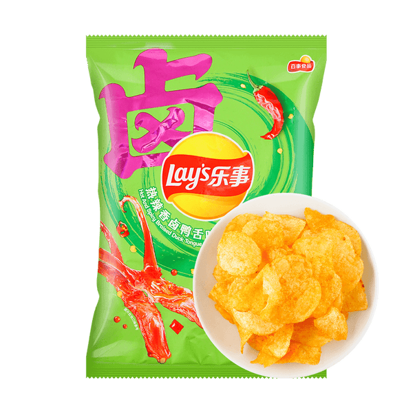 Lays Hot & Spicy Braised Duck Tongue (China)